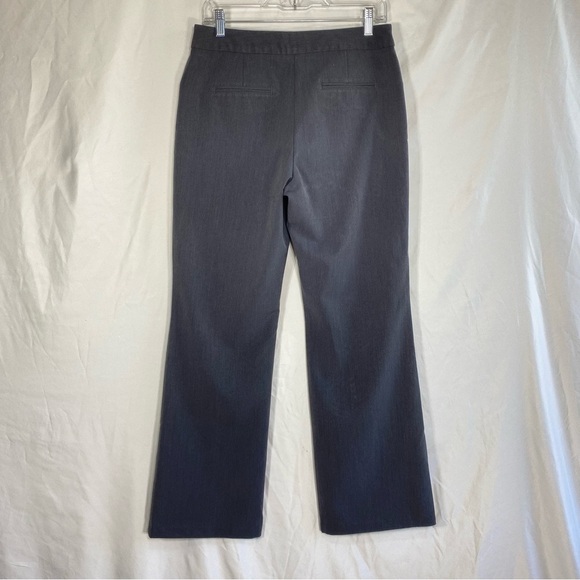 Nicole Miller Charcoal Gray Flat Front Career Office Pants - Picture 3 of 6